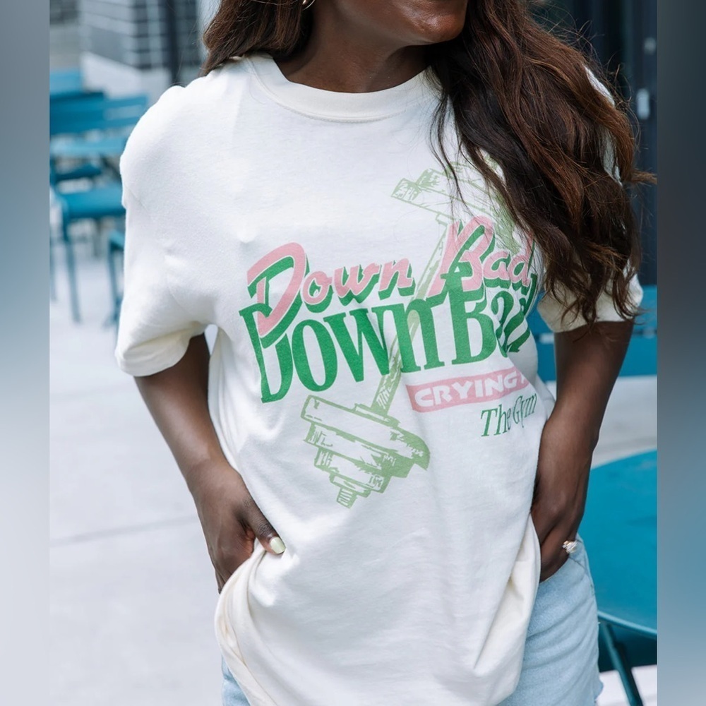 Down Bad Crying at the Gym Comfort Color Tee | TTPD TS Inspired - Picture 6 of 6